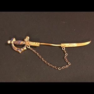 Antique Military Sword Pin